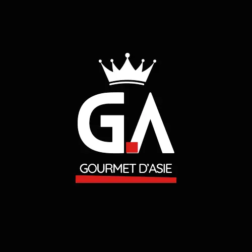 Logo Gourmet d’Asie : les lettres GA surmontées d’une couronne